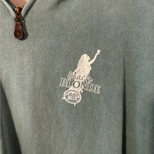 Cape Cod Beer- Beach Blonde Half-Zip Pullover Sweater - Sage Green